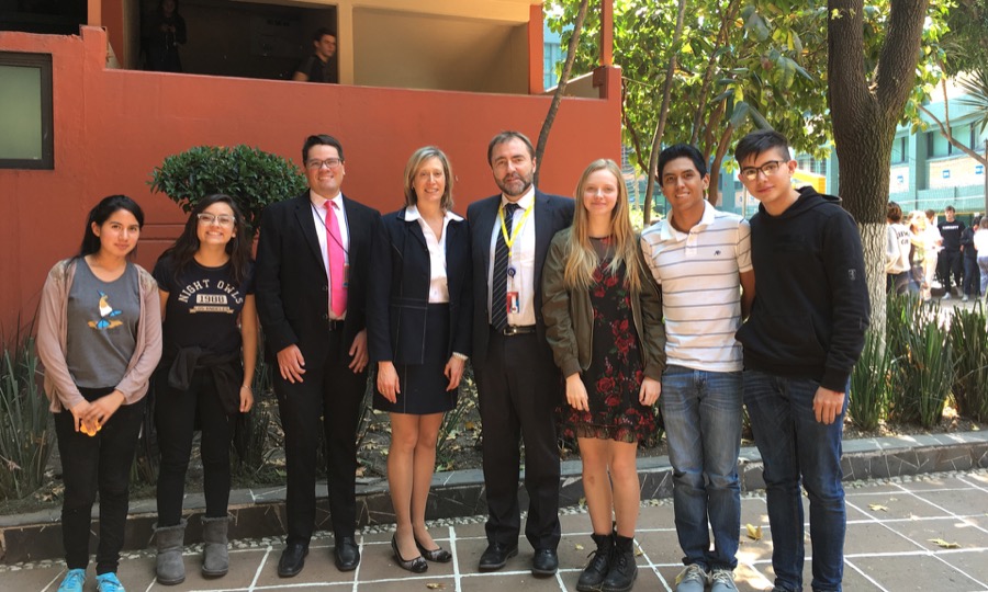 Rencontre entre Flavie-Isabelle Hade, directrice générale adjointe du Centre, avec le Lycée Franco-mexicain à Mexico