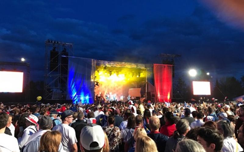 Le spectacle du 15 août du Congrès mondial acadien 2019.